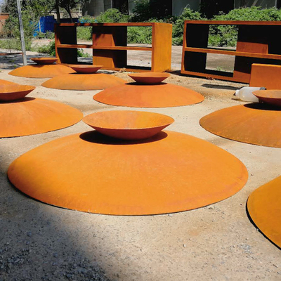 80cm Rusty Corten Fire Bowl Brazier im Freien für kampierende Partei