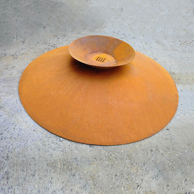 Stahlfeuer im Freien Pit Rusty Burner Outdoor For Backyard Corten