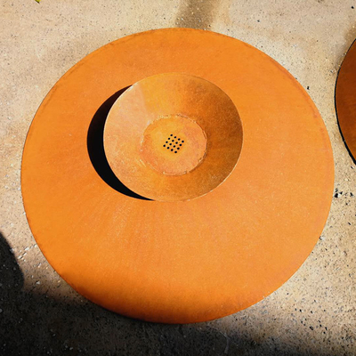 Stahlfeuer im Freien Pit Rusty Burner Outdoor For Backyard Corten