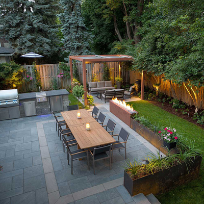 Stahlfeuer Pit Outdoor Home Garden Decoration Rusty Corten Steel Fire Pit