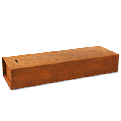 Gas-Propan-Heizung Corten-Stahl-Feuer-Grube 1200 x 600 x 320mm Hof-Dekoration