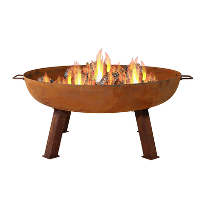 Stahlstahlfeuer-Gruben feuer-Pit Wood Burning Garden Decoratives Corten im Freien rollen