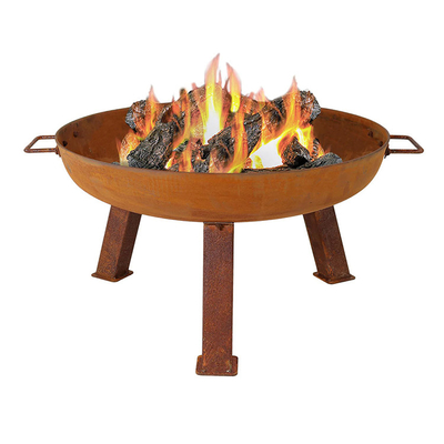 Stahlstahlfeuer-Gruben feuer-Pit Wood Burning Garden Decoratives Corten im Freien rollen