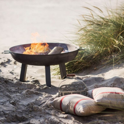 Rusty Metal Fire Pit Outdoor hölzernes Feuer-Stahlgrube Gnee-Garten Corten im Freien