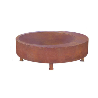 Holz, das großes verwitterndes Stahlfeuer Pit Outdoor Fire Bowl 600mm-1500mm brennt