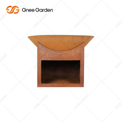 Hölzernes brennendes Feuer im Freien Pit Patio Wood Fire Pit Prerusted feuchtigkeitsfest