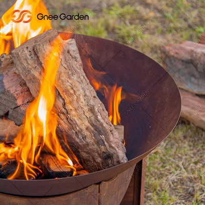 56cm Laser-Schnitt ringsum Corten-Feuer Pit For Garden Decoration