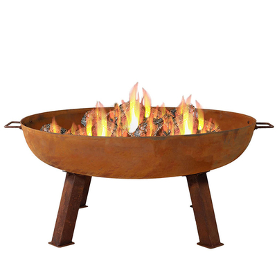 Feuer-Pit Outdoor Garden Decoration Corten-Stahlrost-Farbe 3mm dichten Waldes brennende