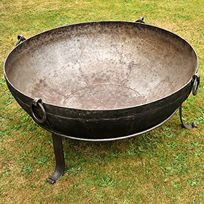 Kundengebundener runder großer Stahlfeuer-Grube SGS-Standard für Picknick