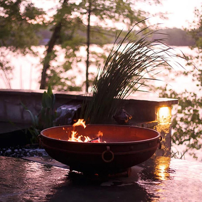 Stahlgarten Corten Kamin-Heizungs-Holz-Brennen Firepit modernes im Freien