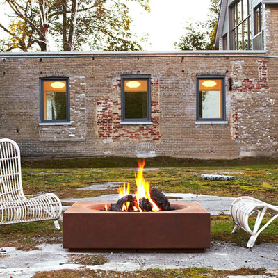 Patio im Freien Heater Fireplace Corten Steel Fire Pit Wood Burning 60-150cm