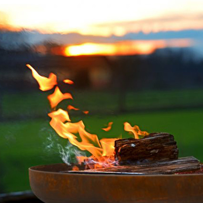 FEUER-Schüssel-Pit Large Rust Heavy Wood-Brennen Patio-Garten im Freien Corten Stahl