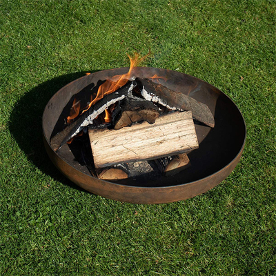 FEUER-Pit Round Rustic Look For-Garten-oder -hof-Möbel Corten Stahlim freien