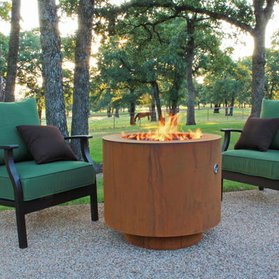 900mm vor verrostetes Corten Stahlfeuer Pit Round Outside Garden