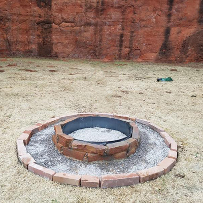 Outdoor Rusty Corten Weathering Stahl Feuerstelle OEM ODM
