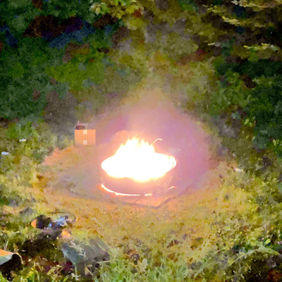25,5-Zoll-Außenheizung, rauchfreie Camping-Lagerfeuerschale, runder Stahl