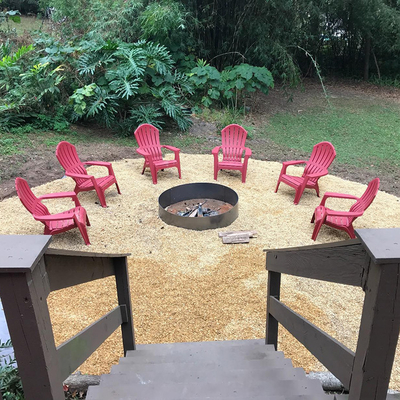 FEUER-Pit Garden Round Fire Bowl-Holz Corten Stahlim freien, das schwarze Farbe brennt