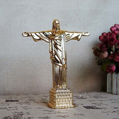12 Zoll-Roheisen-Religions-Metallskulptur-im Freien Hauptverzierungen