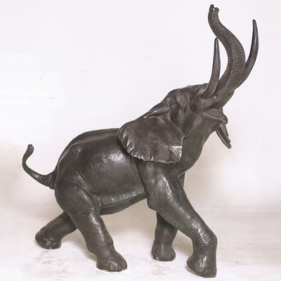 Korrosionsbeständigkeits-Metallelefant-Garten-Skulptur in 200cm Höhe