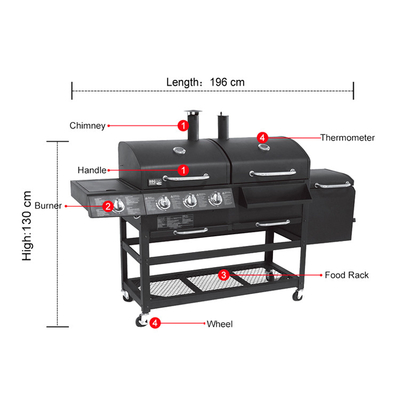 Gas-Propan-Grill-Ofen-kochendes Grill-multi Funktions im Freien