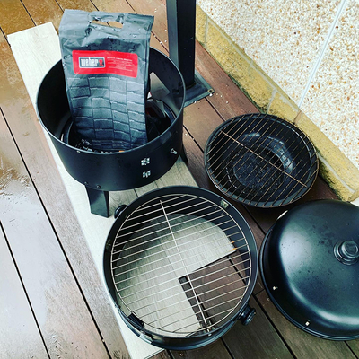 Tragbarer Hinterhofpark für den Haushalt im Freien, der Edelstahl-Gasgrills kocht