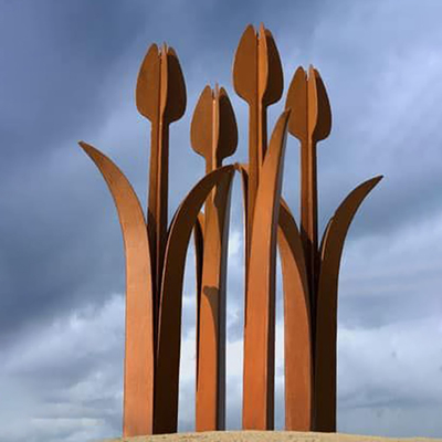 Gnee-Garten-Tulip Flower Shape Custom Metal-Yard gestaltet für Hinterhof