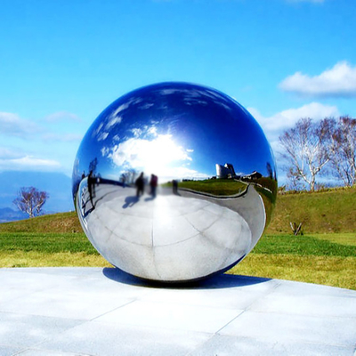 H250cm-Bereich-Garten-Spiegel-Skulptur-Metallmoderne Skulptur im Freien