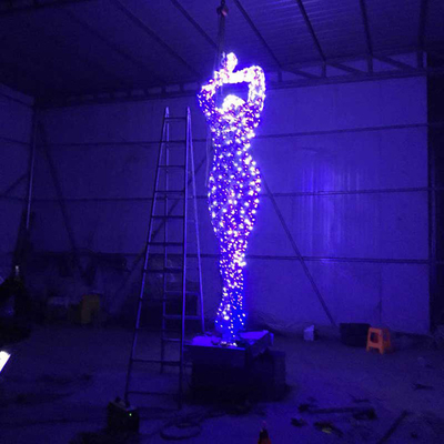 500cm Höhen-große Edelstahl-Skulptur-tanzende Dame Customized