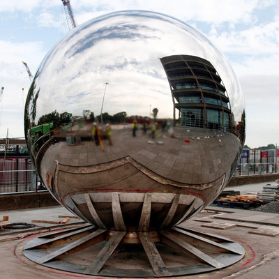 Kugelform-Metallball-Garten-Skulptur Soem-ODM-Willkommen im Freien