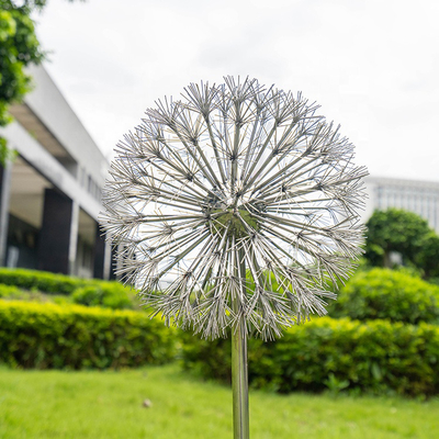 Yard-Art Electroplate Dandelion Shape For-Garten des Edelstahl-304 316