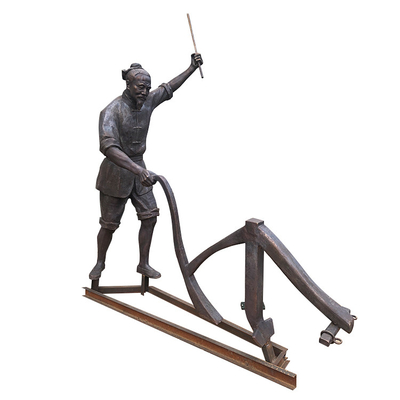 GARTEN-Statuen-traditionelles Gnee-Garten-200cm antikes Bronzeentworfen