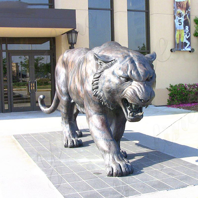 3m realistische Bronze- Skulptur im Freien Aantique Bronze-Tiger Statue