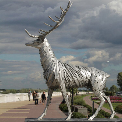 Soem-Willkommens-Metallskulptur-im Freien antike Nachahmung modern