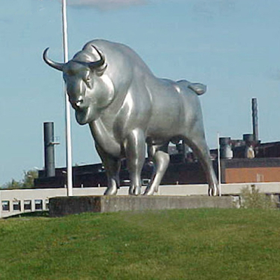 Sgs-Zustimmungs-Roheisen-moderne abstrakte Metallskulptur für Restaurant