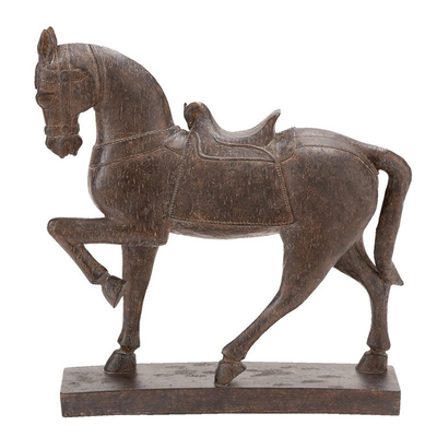 Büro-Pferdemetalltischplatte gestaltet Roheisen-Statuen eine 15 Zoll-Höhe
