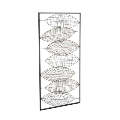 22x46 bewegt Inneneinrichtung Weinlese-Metallblatt-Wand-Art Luxurys 3D Schritt für Schritt fort