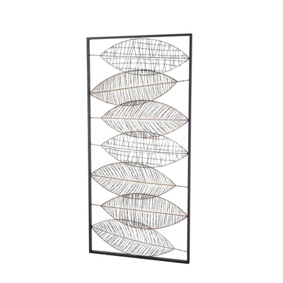 22x46 bewegt Inneneinrichtung Weinlese-Metallblatt-Wand-Art Luxurys 3D Schritt für Schritt fort