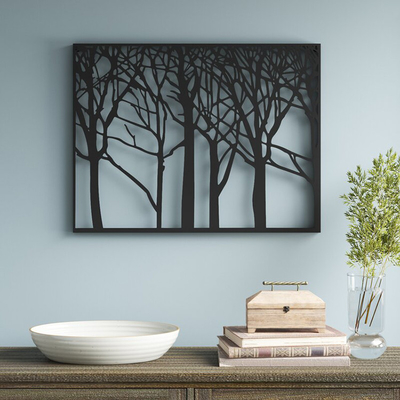 Baum des Zoll-29x38 von Leben-Grafik-Metalllaser schnitt für Garten