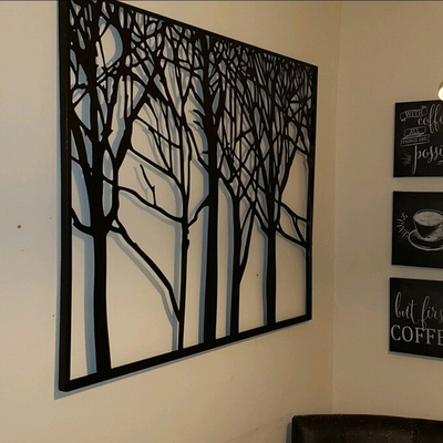 Baum des Zoll-29x38 von Leben-Grafik-Metalllaser schnitt für Garten