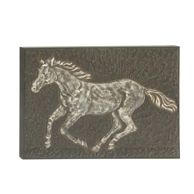 38 Zoll-Innenausstattungs-laufende Pferdemetallwand Art Decor Embossed Panels