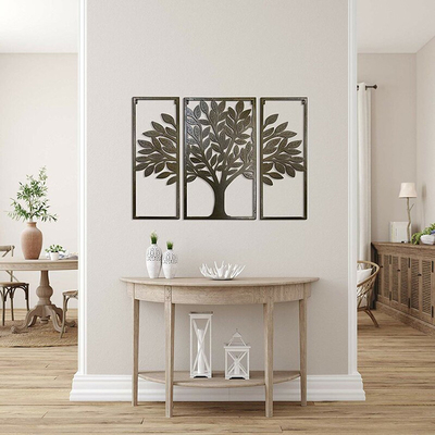 Zoll der Laser-Ausschnitt-Schirm-Metallwand-Art Decor Tree Of Life-Metallwand-Kunst-32*24*5
