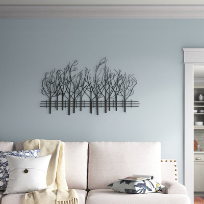 28 Zoll-europäischer Art-Metallbaumast-Wand-Dekor kundengerecht für Wohnzimmer