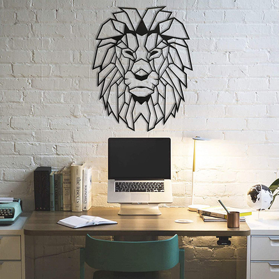 Ästhetischer Zoll Metall-Lion Head Wall Arts 17.5x24 für rustikale Kabine