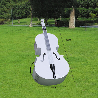 Eisen-Cello-Musikinstrument-Skulptur für Garten-Rasen-Verzierungen im Freien