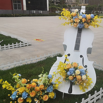Eisen-Cello-Musikinstrument-Skulptur für Garten-Rasen-Verzierungen im Freien