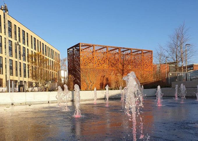 Außenwandverkleidungs-Fassade täfelt Stahlschirm Corten