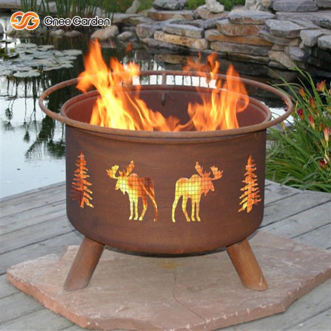 FEUER-Schüssel Firepit Corten Stahlheizungs-im Freien natürliche verrostete Feuer-Grube