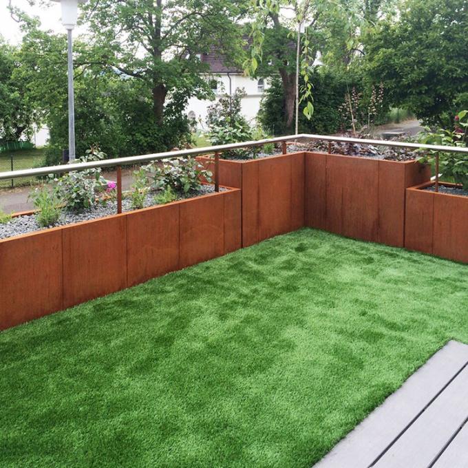 METALLpflanzer-Kasten-quadratischer Würfel Sizese Corten Blumen-Topf Stahlim freien