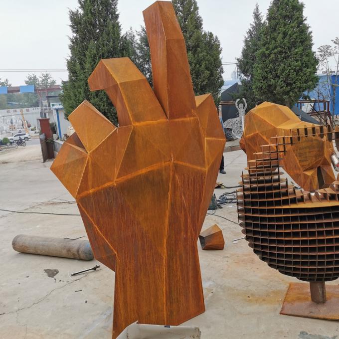 Rusty Large Corten Steel Sculpture für die Park-Dekorations-Fabrik direkt