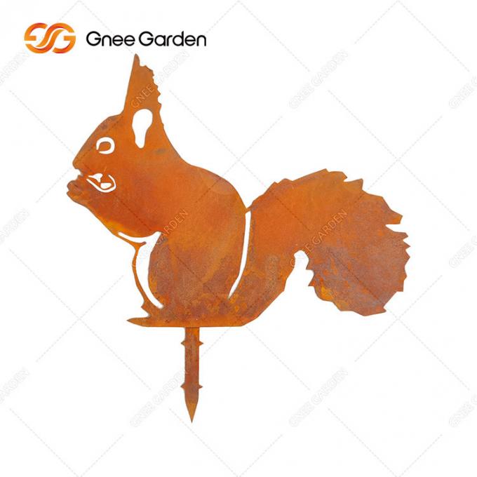 Corten-Stahl verziert Stahlstatue Corten für Garten-Dekoration